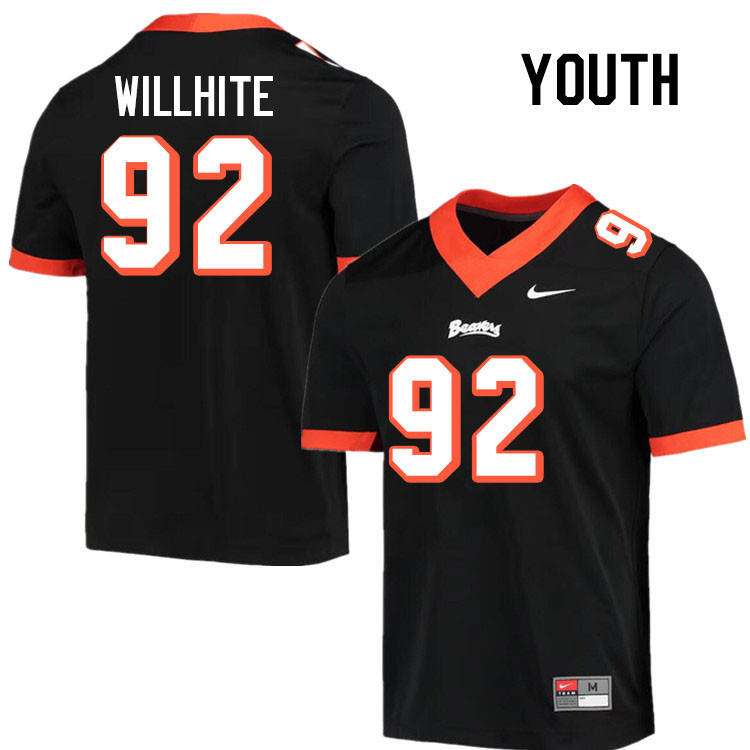 Youth #92 Levi Willhite Oregon State Beavers College Football Jerseys Stitched-Throwback